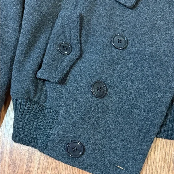 Moda International Dark Gray Pea Coat - Picture 4 of 10
